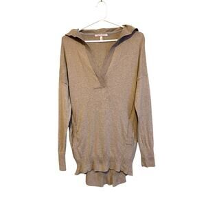 Victoria's Secret Tan Cashmere Blend Hoodie Sweater Pockets Vintage Y2K Medium